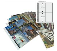 25 A4 Buste per Foto Cartoline 4 Tasche 10x15 CM Safe 5471