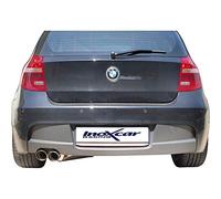 100% acciaio inox Scarico Sportivo compatibile con BMW Serie 1 E87 116i/118i 2004-2x80mm Racing