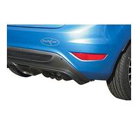 100% acciaio inox Scarico Sportivo compatibile con Ford Fiesta VII 1.6 (120CV) 9/2008-2x80mm Racing