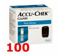 100 Accu-chek Guide strisce reattive diabete test glucosio scadenza: 08-2027
