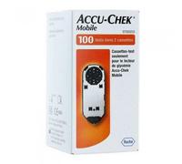 100 Accu-chek Mobile strisce reattive diabete test glucosio scadenza: 01-2026