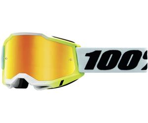 100% Accuri 2 Dunder Occhiali da motocross, bianco/nero, Taglia S