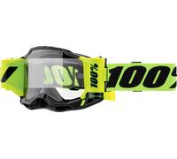 100% Accuri 2 Forecast Motocross Occhiali protettivi, Giallo neon