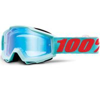 100% Accuri Extra Maldives Occhiali Motocross, blu-arancione per maschi