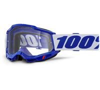 100% Accuri II Essential Occhiali da motocross, blu/bianco