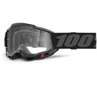 100% Accuri II Essential Occhiali da motocross, nero/grigio