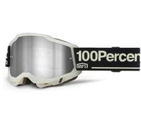 100 Percent Accuri 2 Glow, occhiali a specchio male Nero/Bianco Argento A Specchio