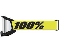 100% Accuri II V2 Chrome Essential Occhiali da motocross, Giallo neon