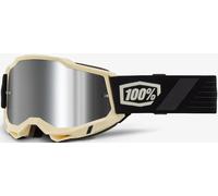 100% Accuri II Waystar Occhiali da motocross, nero-bianco per maschi