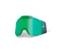 100% Accuri / Racecraft / Strata Vented Dual Pane Lens - Green Mirror