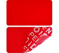 100 adesivi, 35 x 20 mm, rosso, senza residui, sigillo di sicurezza