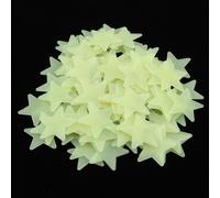 100 adesivi 3D a forma di stella che si illuminano al buio per la cameretta dei bambini