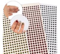 100 adesivi 3D per esche da pesca, per la costruzione di mosche, con design a occhio di pesce riflettente per migliorare l'attrazione dei pesci (16 mm argento)