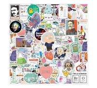 100 Adesivi di Graffiti Creativi, Adesivi da Laboratorio Scientifico, Adesivi alla Moda E Personalizzati in Grado di Decorare Bottiglie d'Acqua E Valigie.