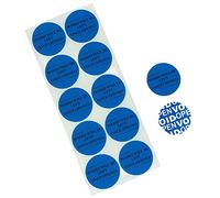 100 adesivi di sicurezza a prova di manomissione con nastro resistente, etichette di sicurezza per prevenire l'apertura, sigilli di garanzia void (diametro 5 cm, marcato nell'articolo in blu)