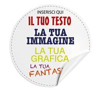 100 Adesivi, etichette personalizzati - adesivi personalizzati con immagine, logo aziendale, foto, testo - 100% Made in Italy.