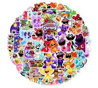 100 Adesivi Graffiti Animali Sorridenti Piccoli Anime, Vinile Impermeabile per Decorazione DIY