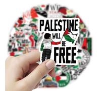 100 adesivi Palestina Free Palestine, adesivi Palestine per laptop, bottiglia d'acqua, chitarra, bicicletta, telefono, skateboard, ecc