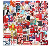 100 Adesivi per Autobus di Londra, Biciclette, Computer Portatile, Skateboard - Decorativi
