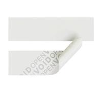 100 adesivi per sigilli rimovibili senza residui, 70 x 20 mm, etichette di sicurezza, sigilli adesivi, sigillo di garanzia, sigillo di chiusura VOID OPEN (bianco)