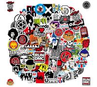100 adesivi Rock Band Punk Classic Rock - Cool Metal Punk per chitarra, computer portatile, valigia, casco, moto, skateboard, snowboard, bicicletta