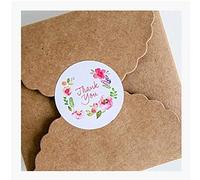 100 adesivi sigillanti con scritta "Thank You", etichette per regali di nozze e bomboniere. Durevolezza