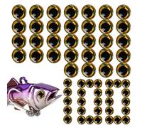 100 adesivi tridimensionali realistici per esche da, 8 mm, kit per la realizzazione di esche artigianali per principianti