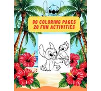 100 Adorable Stitch Adventures: Cute Tropical Creature Coloring Book for Kids