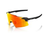 100% Aerocraft Glasses - Soft Tact Black / HiPER Red Multilayer M Clothing NUOVO