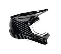 100% Aircraft Composite Silo Casco Downhill, nero-bianco, taglia XL per maschi