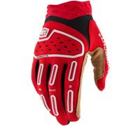 100% Airmatic 2 Guanti da motocross, rosso/nero, Taglia 2XL