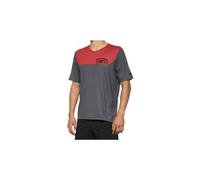 100 airmatic charcoal racer red long sleeve jersey