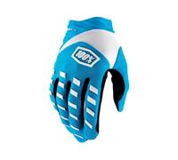 100% Airmatic Guanti da bicicletta, bianco-blu, taglia XL