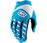 100% Airmatic Guanti da bicicletta, blu/bianco, Taglia 2XL