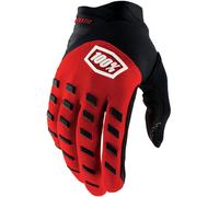 100% Airmatic Guanti da bicicletta, nero-rosso, taglia 2XL per maschi