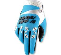 100% Airmatic Guanti Motocross, blu/bianco, Taglia XL