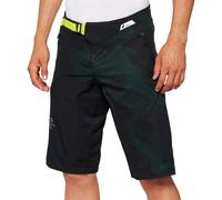 100% Airmatic LE Pantaloncini da bicicletta, nero/verde, Taglia 38