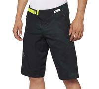 100% Airmatic LE Pantaloncini da bicicletta, nero-verde, taglia 38