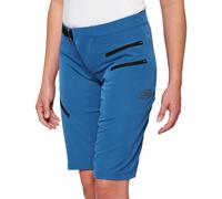 100% Airmatic Pantaloncini da bicicletta da donna, blu, Taglia XL