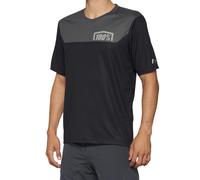 100% Airmatic Short Sleeve Jersey 2022 Black/Charcoal S
