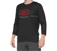 Maglia 3/4 100% AIRMATIC nero/rosso taglia S