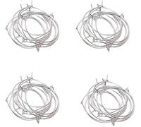 100 anelli di fascino per bicchieri da vino champagne, etichettatura di bottiglie di vetro, identificatori di bevande, cerchi in filo metallico, cerchi per bomboniere (20 mm, argento) Practical and cl