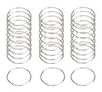 100 anelli for raccoglitori for libri, for in metallo a fogli sciolti, diametro interno 20 mm/25 mm, for promemoria for ufficio scolastico fai da te