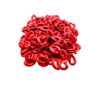 100 anelli in plastica acrilica, 20 x 28 mm, connettori a collegamento rapido per collane fai da te, telefono, borse, catene, gioielli, accessori decorativi, colore verde