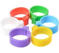 100 anelli in plastica multicolore da 16 mm per cosce di pollame, etichette identificative per pollame, forniture per anatre e pulcini