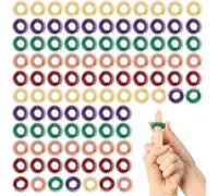 100 anelli per dita per digitopressione, 5 colori massaggianti, promuovere la circolazione sanguigna, alleviare lo stress per adulti