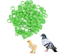 100 Anelli Per Zampe Di Uccelli Da 8 Mm, 001-100 Agganciare Gli Anelli Per Le Gambe Di Plastica Numerati Anelli Per Zampe Di Identificazione Dei Piccioni Per Pulcini Per Piccioni Per Uccelli (Verde)