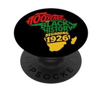 100 anni di storia nera a partire dal 1926 Patrimonio africano PopSockets PopGrip Adesivo
