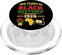 100 anni di storia nera a partire dal 1926 Patrimonio africano PopSockets PopGrip per MagSafe
