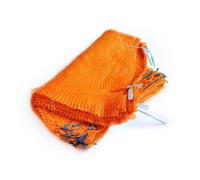 100 Arancione Rete Sacchi 45cm x 60cm Porta 15Kg Tessuto Borse Legna Registri